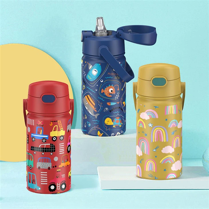 Stainless Steel Bottle With Straw